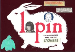 Promo postcard for L'Association's revue Lapin